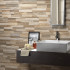 Carrelage mural en céramique, carrelage mural, beige, 3D, plancher, bandes en bois, Tilestone